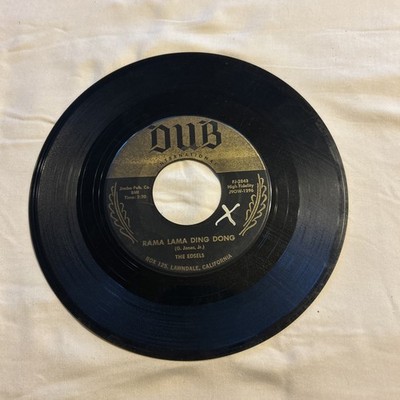 THE EDSELS 45 Rama Lama Ding Dong - Dub VG Lawndale