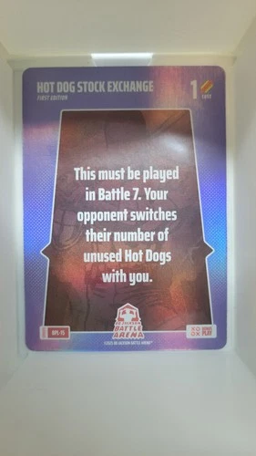 Bo Jackson Battle Arena Update SECRET SSP PLAY CARD BPL-15 HOT DOG STOCK EXCHANG