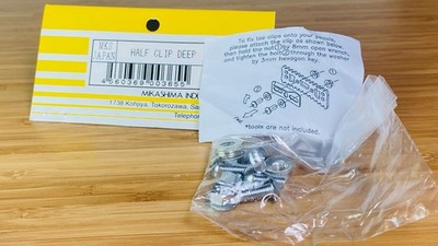 MKS Japan Half Clip Deep Chrome Steel Toe Clips | eBay