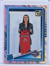 2025 Panini Donruss WNBA GEORGIA AMOORE #96 RC Rated Rookie LAVA HOLO MYSTICS