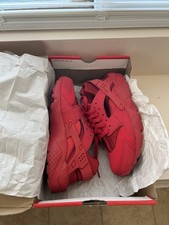 Nike Huarache Run GS Youth Triple Red Running Shoes - Size 7Youth