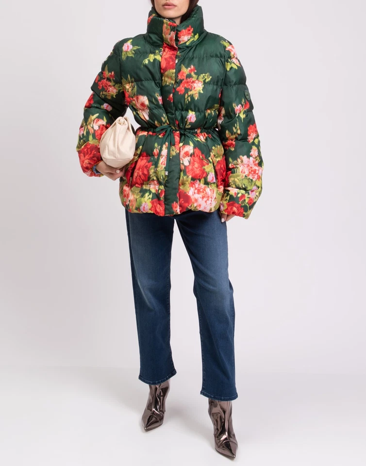 RRP€372 MARINA SPORT By MARINA RINALDI Puffer Jacket Plus Size 21 US12 M Floral  - Image 2 of 4
