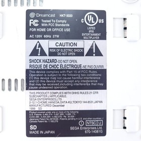 Sega Dreamcast Does Not Read Disc For Parts/Repair w/2 Controllers + Turns On