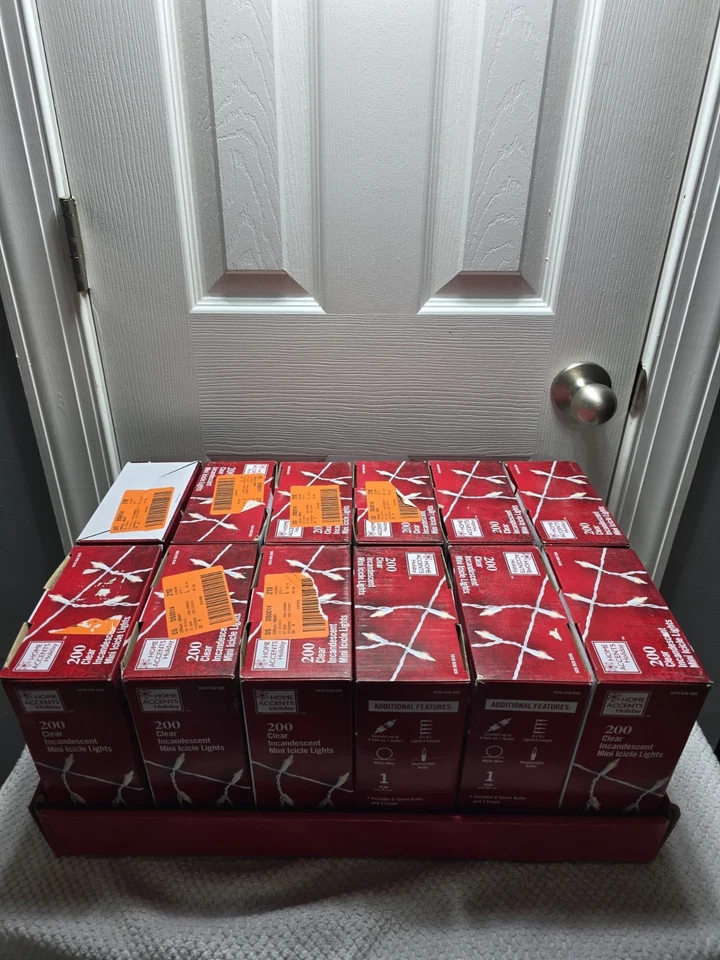 Mini luces incandescentes transparentes para el hogar X12 12 cajas 2400 (C) Foto 3 de 4