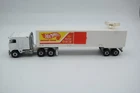 Vintage 1980 HOT WHEELS 'Steering Rigs' Kenworth Racing Team COE Trailer Semi