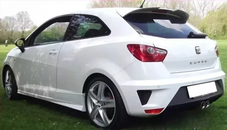 💕ART. 1585 SPOILER SEAT IBIZA 6J 3 PORTE 2008-2017 LOOK CUPRA NERO LUCIDO💕 - Immagine 4 di 4