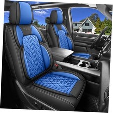 Seat Covers Custom Fit for Chevy Silverado GMC Sierra Front Seat Black Blue