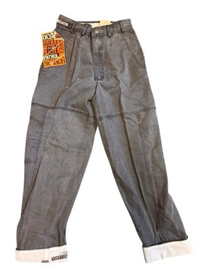 Vintage New Bugle Boy Pleated Gray Desert Patrol Pants Mens 26 M NOS NWT