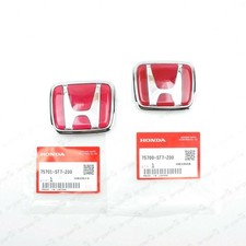 Genuine Honda Integra Dc2 Db8 Type-r Front Rear Emblems Jdm Itr Red Badges Oem Genuine Honda Integra Dc2 Db8 Type-r Front Rear Emblems Jdm Itr Red Badges Oem
