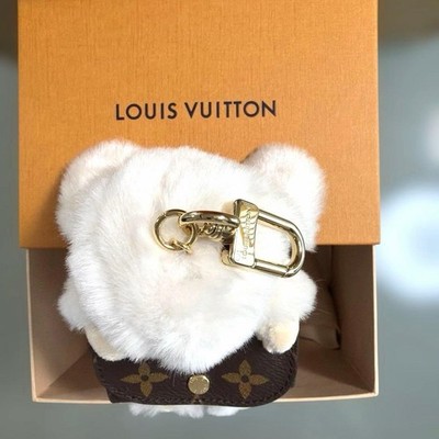 Louis Vuitton Cute Bunny Bag Charm Earphone Case Key Holder