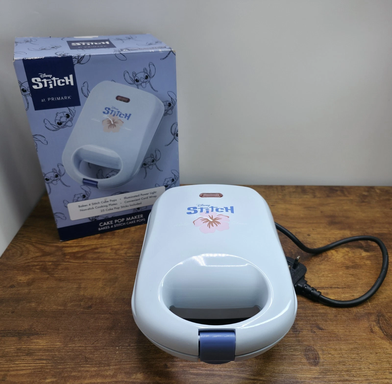Disney Stitch Cake Pop Maker Machine Good Condition Boxed - No Pop Sticks