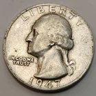 1947 S Washington Quarter, 90% Silver US 25 Cent Coin Perfect 4 Albums, Q-S47G