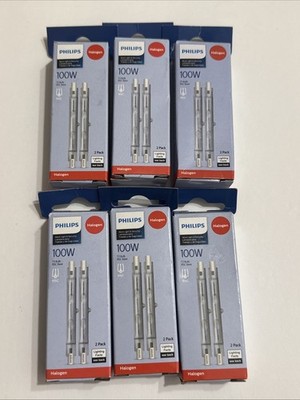 Philips T3  100W RSC Bulbs 6 (2-pk) Boxes  (12 Bulbs total) BRAND NEW