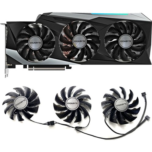 87MM Grafikkartenlüfter für GIGABYTE RTX3060 3060TI 3070 3080 3090 GANING OC Fan - Afbeelding 1 van 16