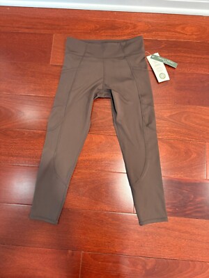 Threads 4 Thoughts Rita Core Active Legging, Girls Size 12, Brown, NWT