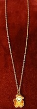 Children's Monkey Necklace Goldtone