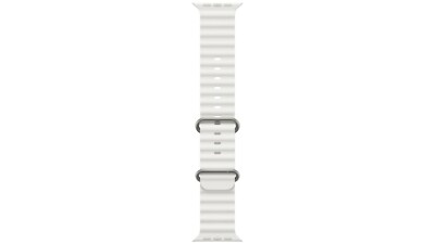 Original Apple Watch Ultra Ocean Band 49mm Ultra Fluoroelastomer  Titan Weiß