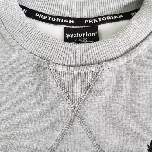 PRETORIAN Jumper Pullover Bluse Grau Pit Bull Herren Hooligans Casual Classic - Bild 4 von 7
