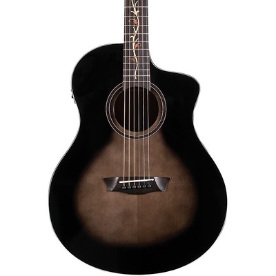 Washburn Bella Tono Vite S9V Studio A/E Guitar Transparent Charcoal Burst