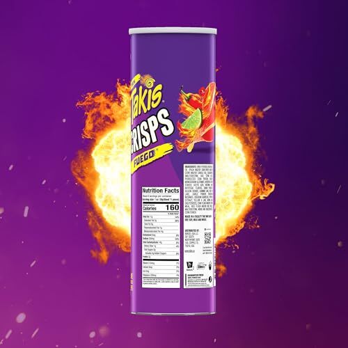 Takis Fuego Chips, scharfe Chilischote & Limettengeschmack Kartoffelchips, 5,5 Unzen Sh... - Bild 8 von 9