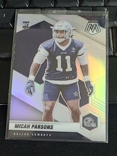 2021 Panini Mosaic Micah Parsons Silver Prizm Variation RC No. 362-V SP Cowboys