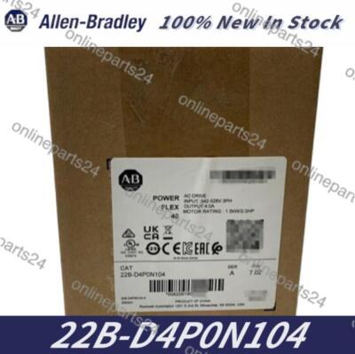 22B-D4P0N104 New AB PowerFlex 40- 1.5 kW (2 HP) AC Drive Factory Sealed Stock