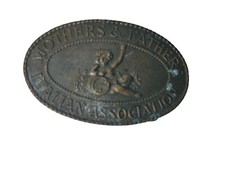 Vintage Mothers And Fathers ITALIAN ASSOCIATION Brass Belt Buckle