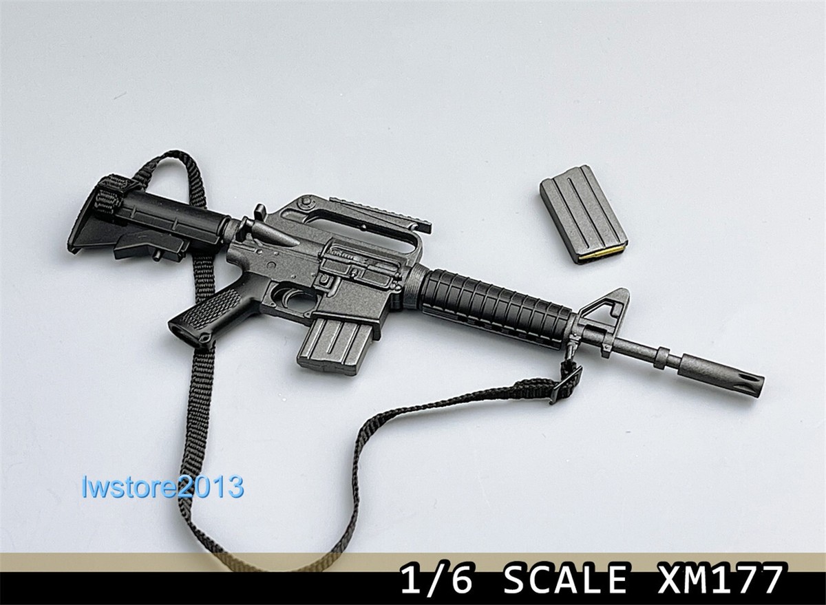 1:6 WWII XM177 Gun Rifle Weapon Model For 12
