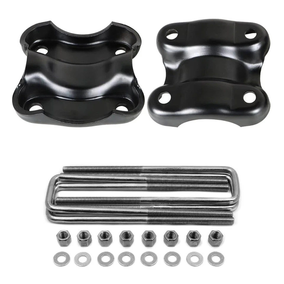 Placa de anclaje de resorte de hoja y pernos en U para Silverado Sierra 1500 2007-2013 Foto 2 de 4