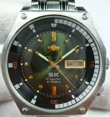 ORIENT SK Crystal Star King KD Vintage Automatic 21 jewels Japan Men Wrist  Watch | eBay