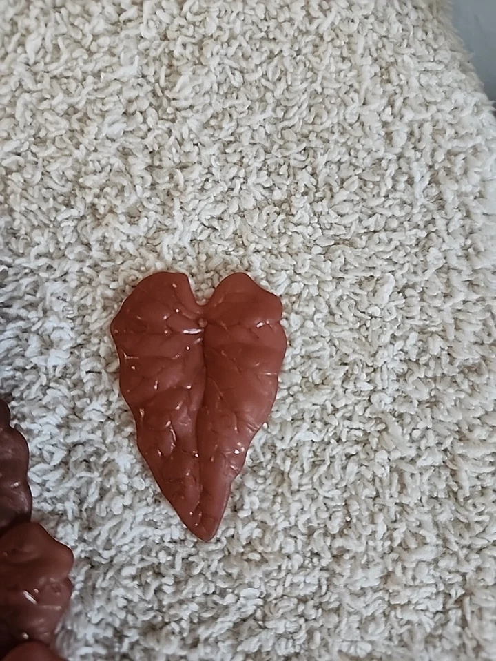 Lote Mixto Acrílico Esmerilado Veado Hoja Dimensional 50mm Colgante Marrón Verde Foto 3 de 4