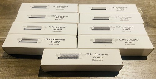Lot of 9 OEM Nintendo NES 72 Pin Connector Cartridge Slots FOR PARTS/REPAIR ONLY - Picture 2 of 17