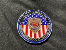 Walt Disney World Magic Kingdom Security Color Guard Flag Retreat Challenge Coin