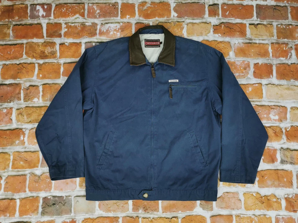 Chevignon Vintage BOMBER Denim Chaqueta Baldo Gris Azul Cowboy Talla:L Tip Top - Imagen 3 de 4