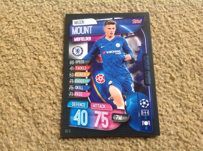 Chelsea Mason Mount 19-20シーズン Match Attax 19/20 Mason Mount base card Mint New & Rare POST