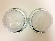 Peugeot 403 front turn signal light lens set Clear Left and Right NEW #815-set