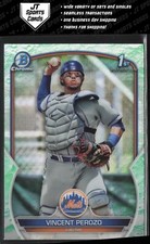 2023 Bowman Vincent Perozo BCP-102 1st Lunar Glow Refractor | New York Mets