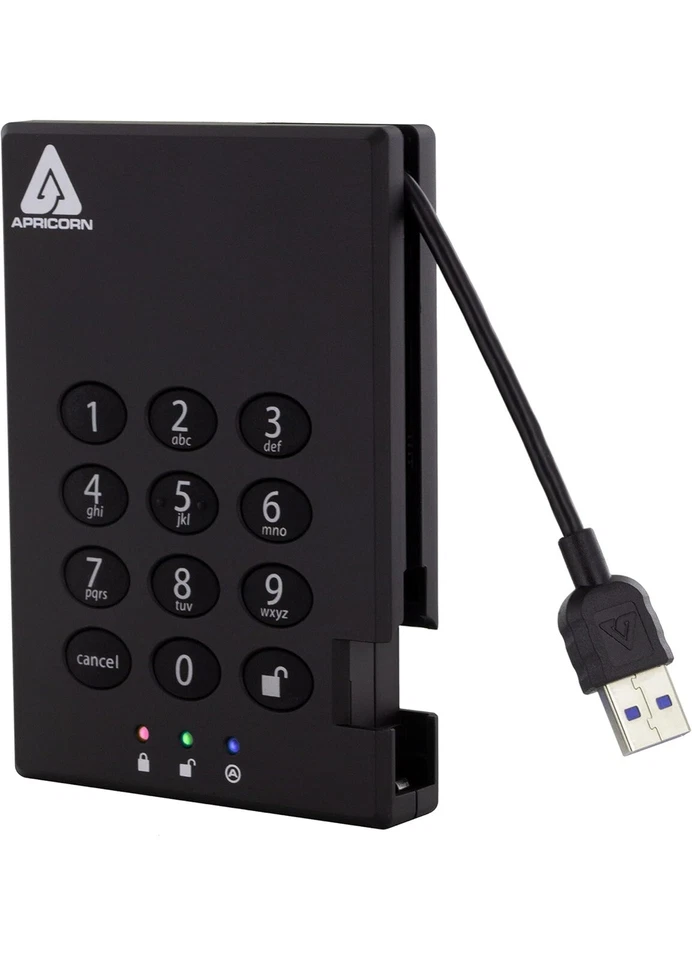 Apricorn 1TB Aegis Padlock USB 3.0 - Image 3 of 4