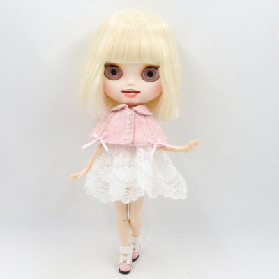 12'' Factory blythe 1/6 BJD Short Blond hair custom doll Matte face Joints body