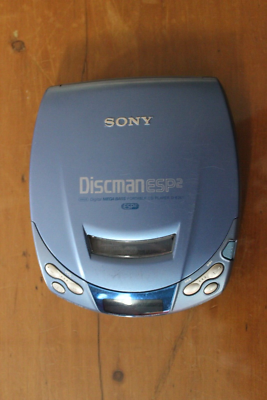 Sony Discman ESP2 Blue CD Player Model D-E201 | eBay