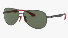 Ferrari RAY-BAN Sunglasses RB 8313-M F001/71 Gunmetal Red Carbon Fiber Frames