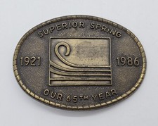 Rare Vintage 1921 - 1986 Superior Spring Belt BUCKLE Company Advertising 65th