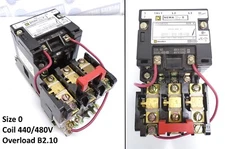 SQUARE-D - 8536-SBO2 SB02 - SZ 0 MOTOR STARTER 3HP/5HP Coil-480V 18A 600V TESTED