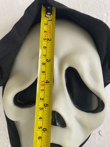 Ghostface Scream Mask Gen 1 Glow In The Dark Horror Dimple Fun World 1996 Rare - Picture 13 of 22