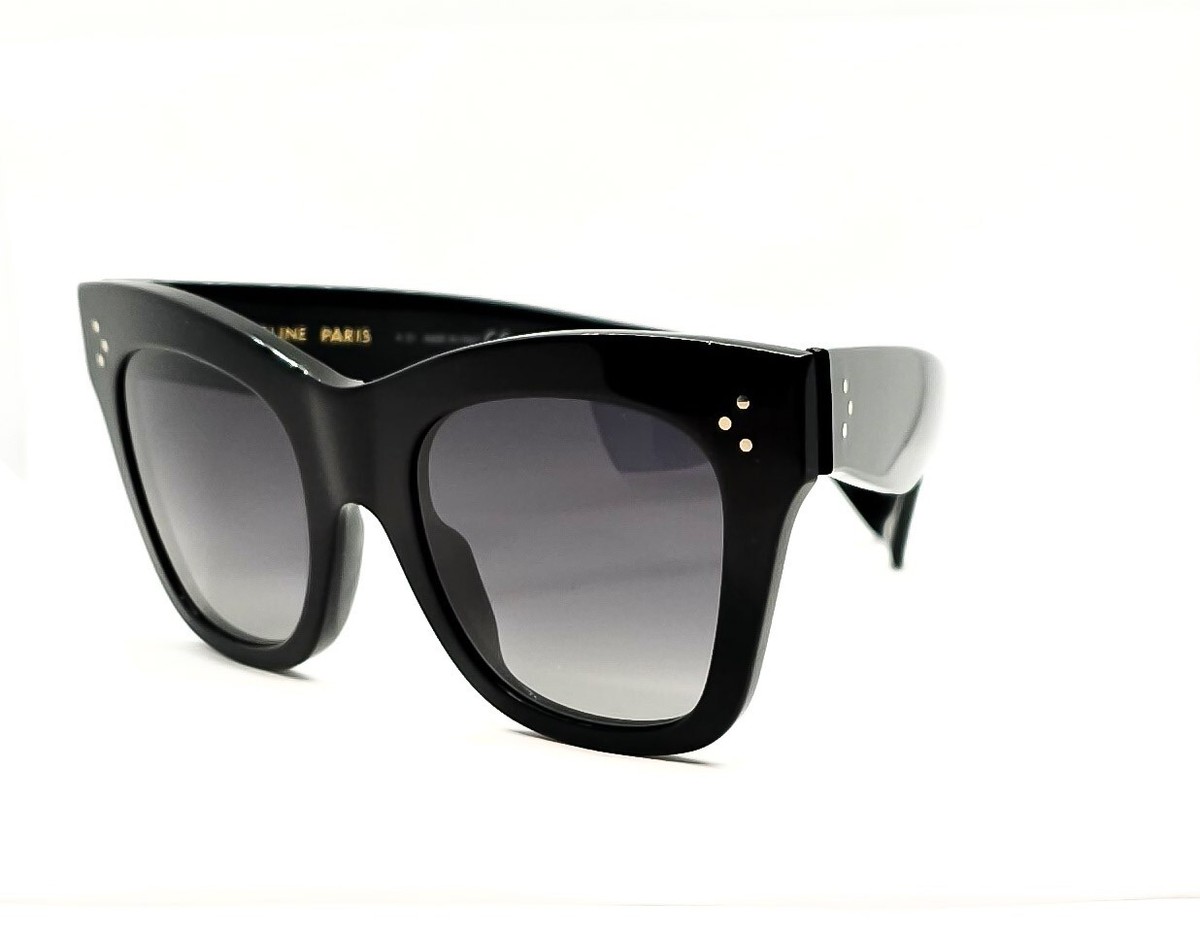 Celine CL4004IN Sunglasses 01D Black/ Gray gradient Polarized lenses new |  eBay