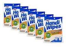 3 Count Heavy Duty Beige Surface Cleaning Wipes Superabsorbent Reusable 6 Pack