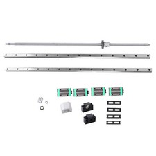 2 HGR20-800mm Linear Guide Rail 1PCS SFU1605-800mm Ballscrew with BF/BK12 Kit