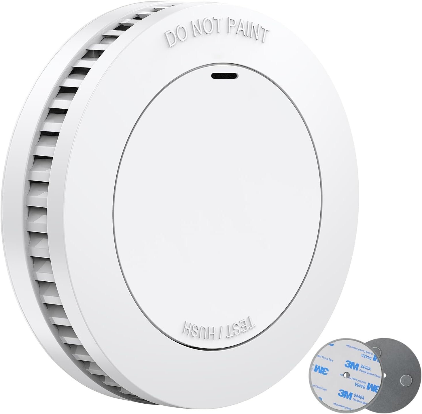 Rilevatore di fumo a batteria con sirena integrata senza lampeggio set da 2 pz