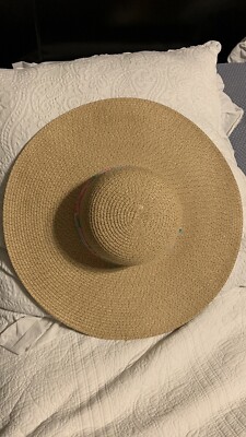 Lilly Pulitzer Floppy Beach Hat Pink Floral Journey To The Jungly Lilly Pulitzer Wide Brim Straw Sun Hat - | Mercari main image 4