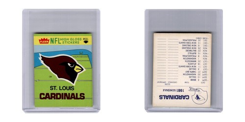 1981 Fleer Team Action Stickers St. Louis Cardinals #nan - Picture 3 of 3